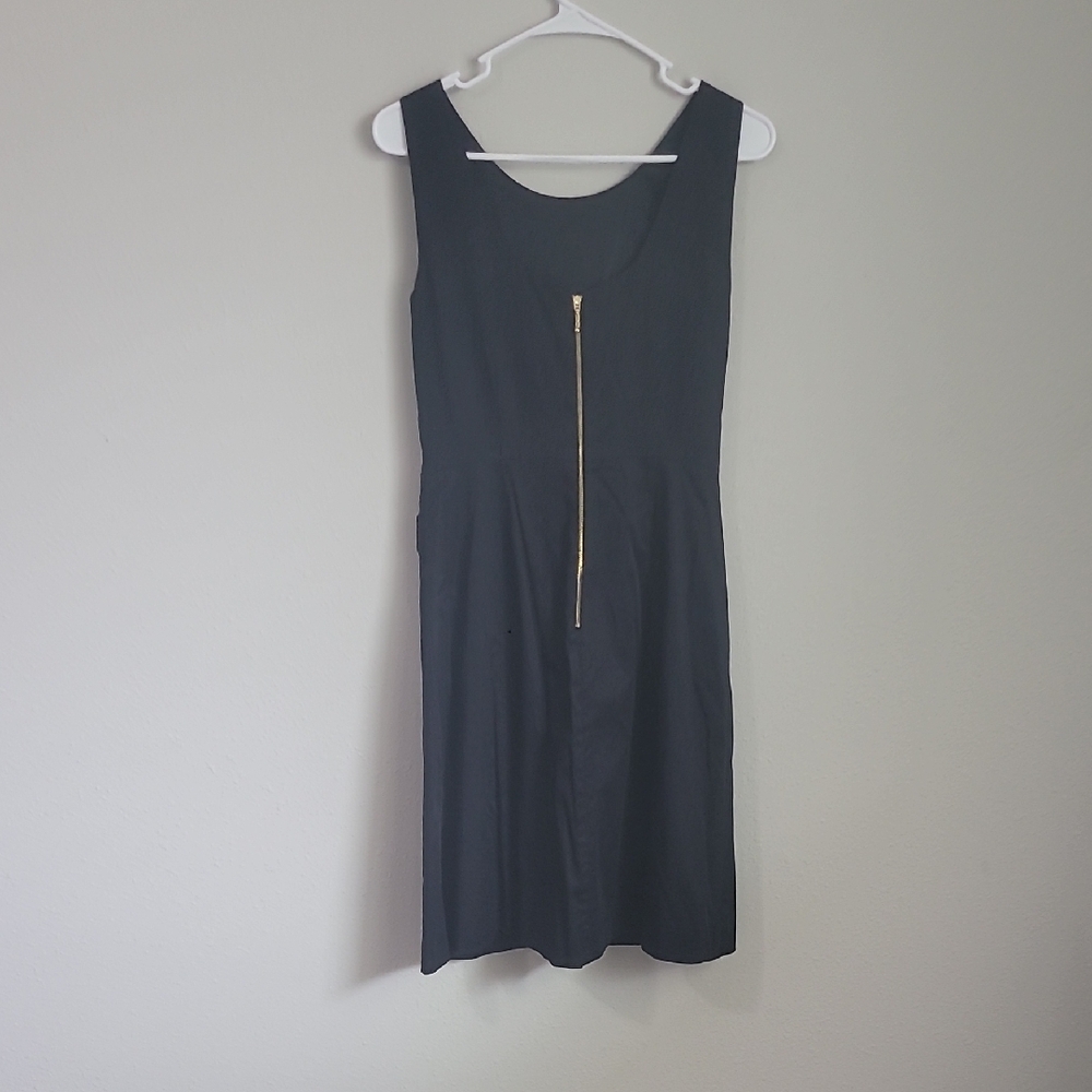 kate spade Black Sleeveless Midi Sheath Dress with Scoop Neck - Picture 3 of 3